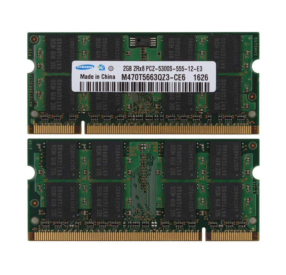 Samsung 2GB 2 GB PC2-5300S DDR2 667Mhz 200pin SO-DIMM Laptop RAM PC5300S Lot Kit - Image 3 of 4