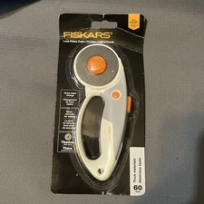 Fiskars Loop Rotary Cutter Titanium Blade Coating 60mm Thick Materials NEW