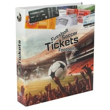 Sammelalbum Fussbal Tickets inkl. 20 Einsteckbl&auml;tter mit 4-Ringmechanik
