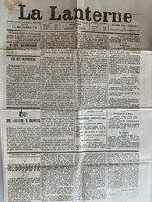LA LANTERNE  DU 24 MARS 1878 DE GAUCHE A DROITE - ASSEZ DE CHAUFFEUSES LE SULTAN