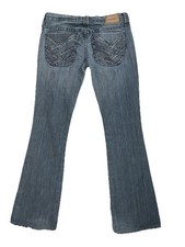 RARE Y2K Frankie B Jeans Low Rise Bootcut Vintage Size 4 Zipper Design