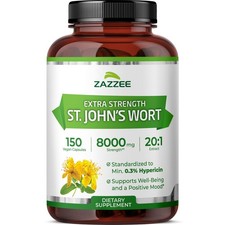 Extra Strength St. John  s Wort 20:1 Extract, 8000 mg Strength, 0.3 Hypericin