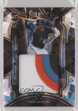 2021 Select Rookie Jumbo Swatches Cracked Ice Prizm 21/25 Jesus Sanchez 3h1