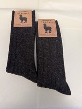 2 Pairs Alpaca wool socks nature thermal warm winter socks for women men