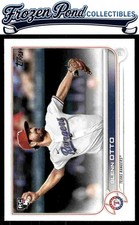 Glenn Otto 2022 Topps #437 Rookie Texas Rangers Card. rookie card picture