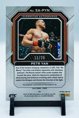 2023 PANINI PRIZM UFC PETR YAN SUPERSTAR AUTO MOJO 15/25 #SA-PYN