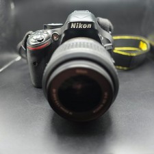 Nikon D5200 24.1MP DSLR Camera w/ AF-S DX 18-55mm VR Lens Tested Works