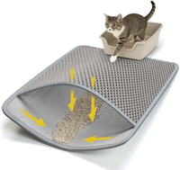 Katzenklo Matte Rutschfest Wasserfest Waben-Design Leicht Zu Reinigen