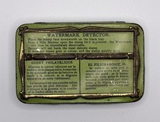 Vintage Stamp Collectors WATERMARK DECTECTOR Tin