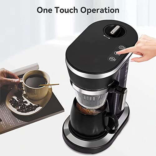 JAVASTARR COFFEE MAKER COFFEE GRINDER AND MAKER ALL IN ONE BH9008G - BLACK