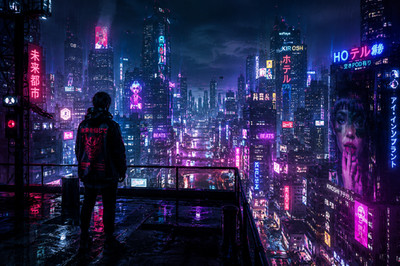 Digital Image Picture Photo Background Desktop Cyberpunk City Wallpaper