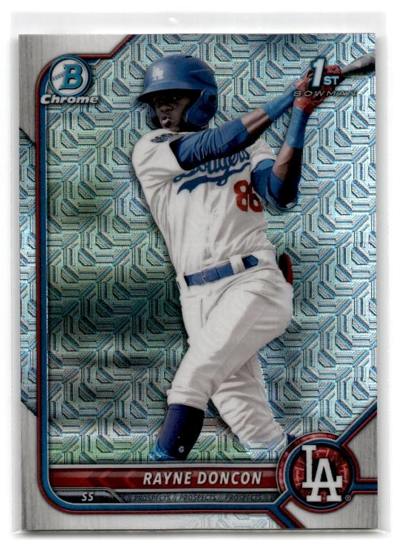 2022 Bowman Chrome #BCP-202 Rayne Doncon Mega Box Los Angeles Dodgers