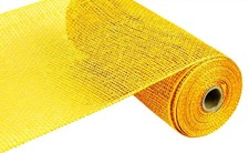 10 Inch Poly Burlap Mesh Yellow 10 Yards Waterproof Durable RP810029 Wreath