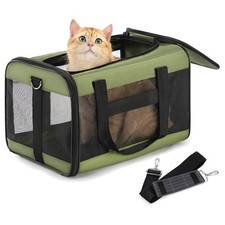 Elegante zusammenklappbare Transportbox für Haustiere bis 7kg - Ideal für Reisen