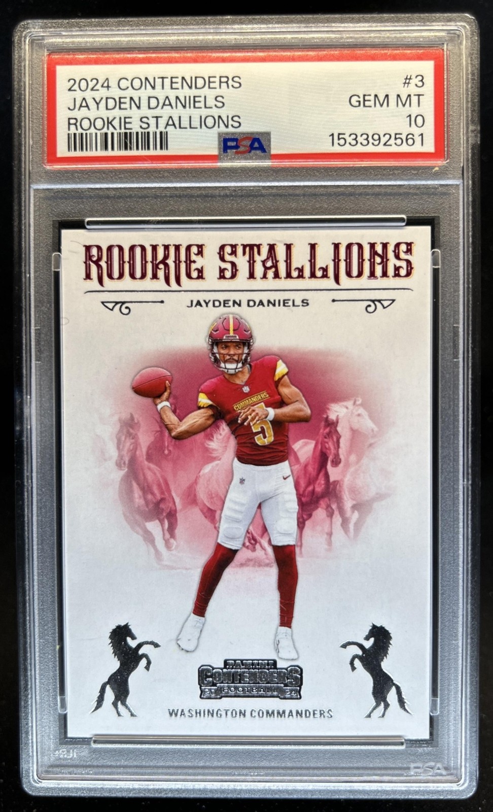 Jayden Daniels Panini Contenders Rookie Stallions #3 Base