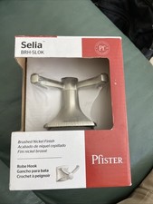 Pfister Selia 2-Hook Brushed Nickel Robe Hook Item 41041 Model BRH-SL0K
