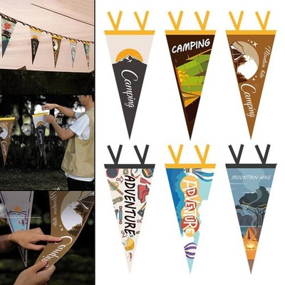 Outdoor Wimpel Banner Camping Rasen Girlande Geburtstag Bunting Flags Akzent