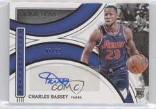 2021-22 Panini Immaculate Inaugural Ink 7/99 Charles Bassey #ICN-CBP Auto 6ns