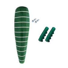 20" OG LOWRIDER SPARKLE GREEN STRIPE BANANA SEAT W/ GRIPS FOR 20" BICYCLE