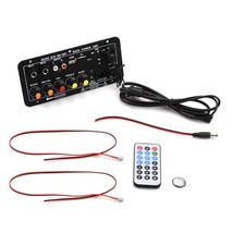 1 Set Multi-function Audio Amplifier Board Bluetooth 5.0 FM radio/Treble/Bass