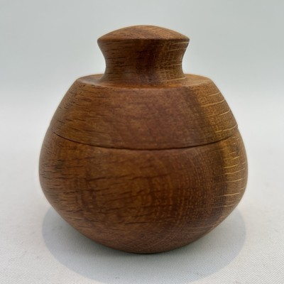 Kleine Baumkiste Vintage handgedrechselt Holz
