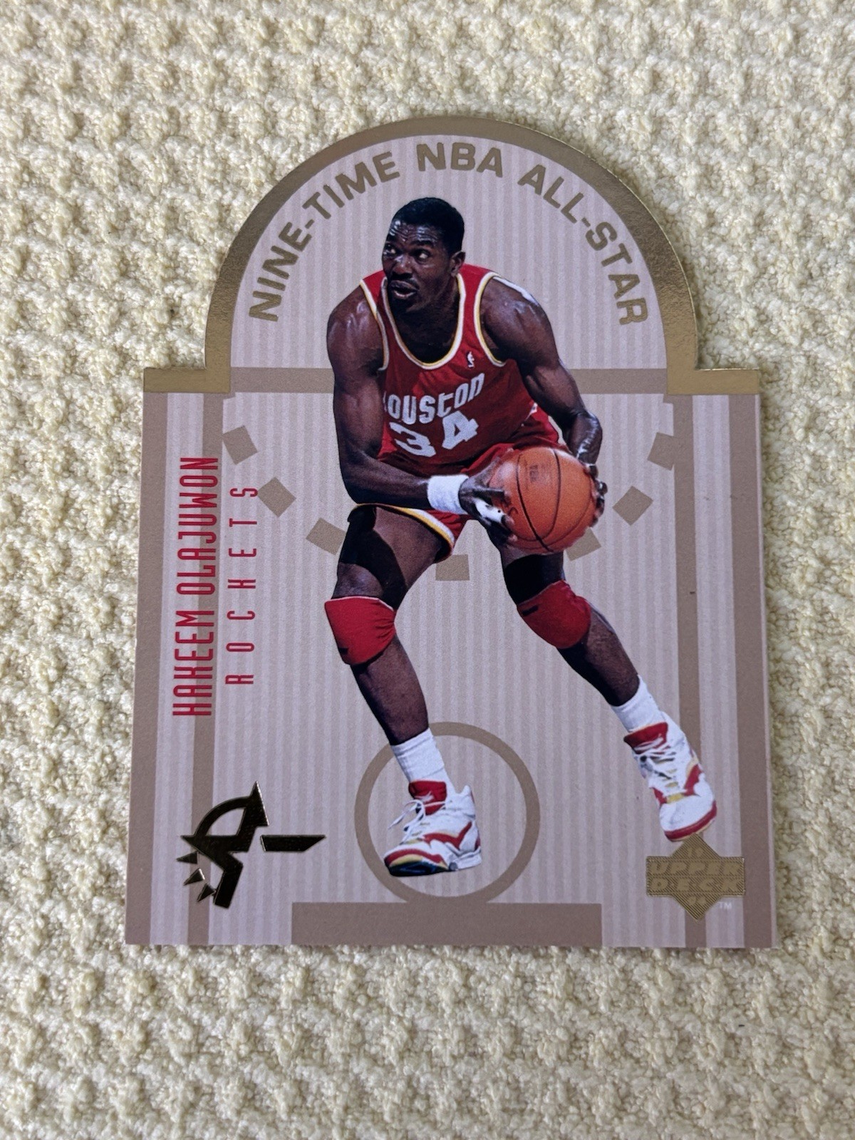 1993-94 Upper Deck Special Edition Die-Cut All-Stars W6 Hakeem Olajuwon Rockets