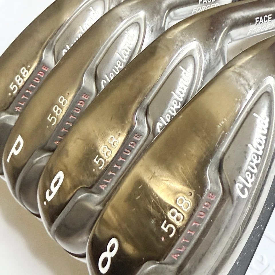 Ladies CLEVELAND 588 ALTITUDE FACE FORGED Iron Set 8 9 PW SW Ultralite 50 RH - Image 2 of 4