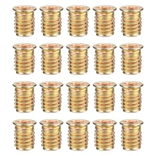 20pcs Countersunk Head Carbon Steel Hex Drive Threaded Inserts 2/5"-10 x 20mm