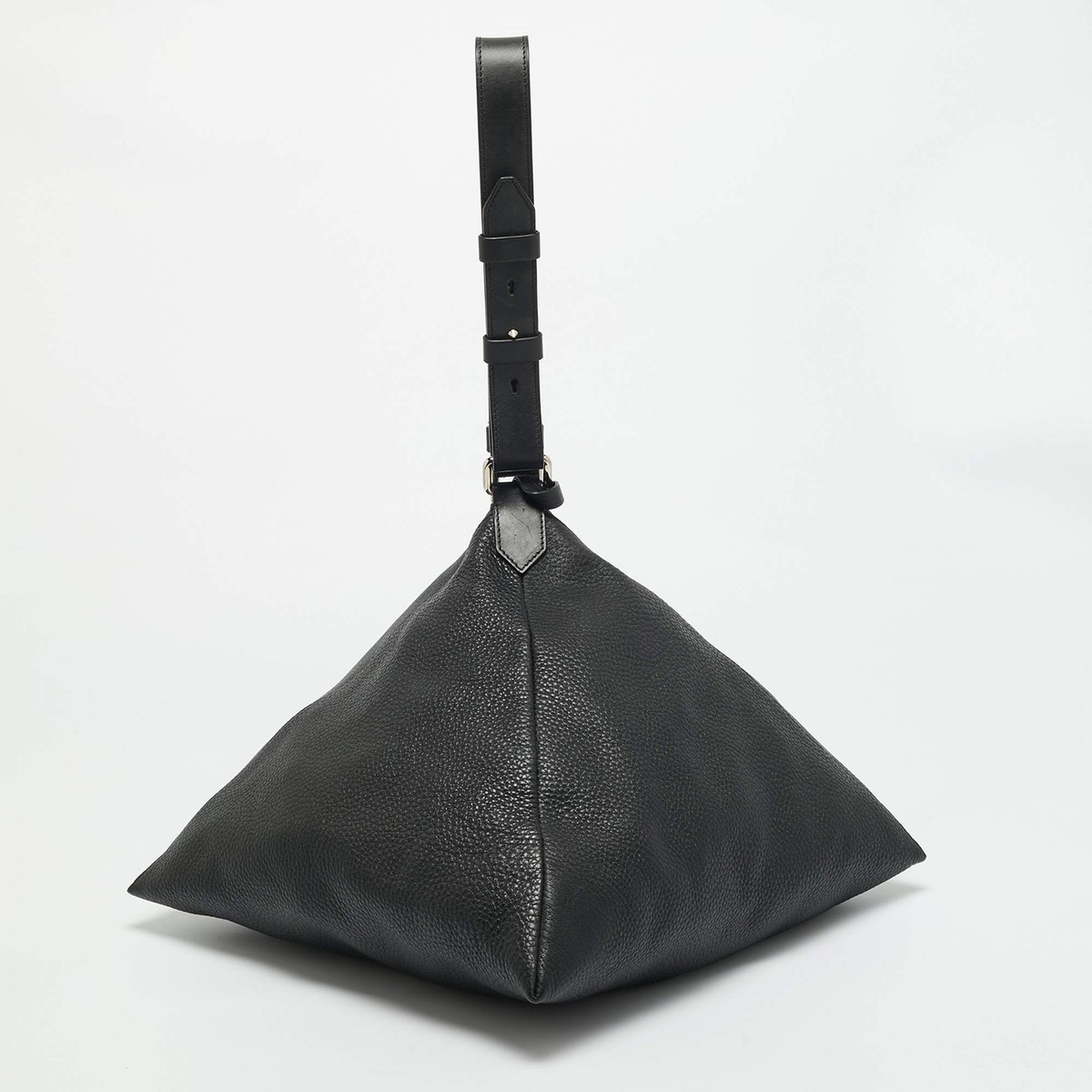 Givenchy Triangle Large Black Leather Shoulder Bag | eBay