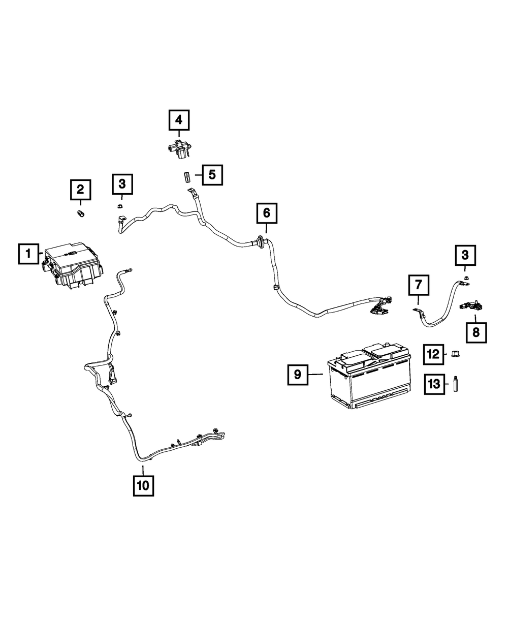 Genuine Mopar Battery Cable 68493948AB