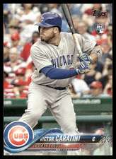 2018 Topps #422 Victor Caratini Rookie RC Chicago Cubs baseball card. rookie card picture