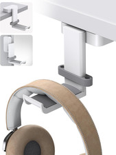 Headphone Stand Sticky Adhesive Hook with Cable Organizer 360 Rotation for