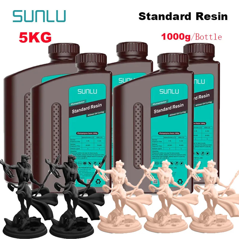 5KG Standard Resin 405nm LCD Printer Photon Curing Good Precision Smooth Surface