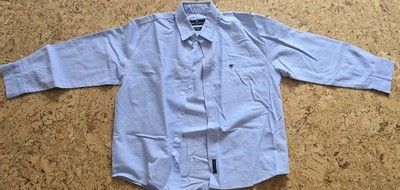Metro Company 100% Cotton Shirt - Light Blue Size 10 - Long Sleeve - Good Condition