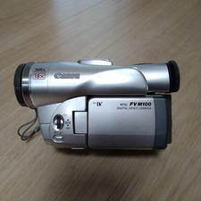 Canon FV M100 Compact Digital Camcorder w/ Bag 5 Unused Tapes From JAPAN