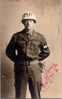 PH2840 WW2 Era Military Police Soldier Man Uniform Vintage Snapshot Photo