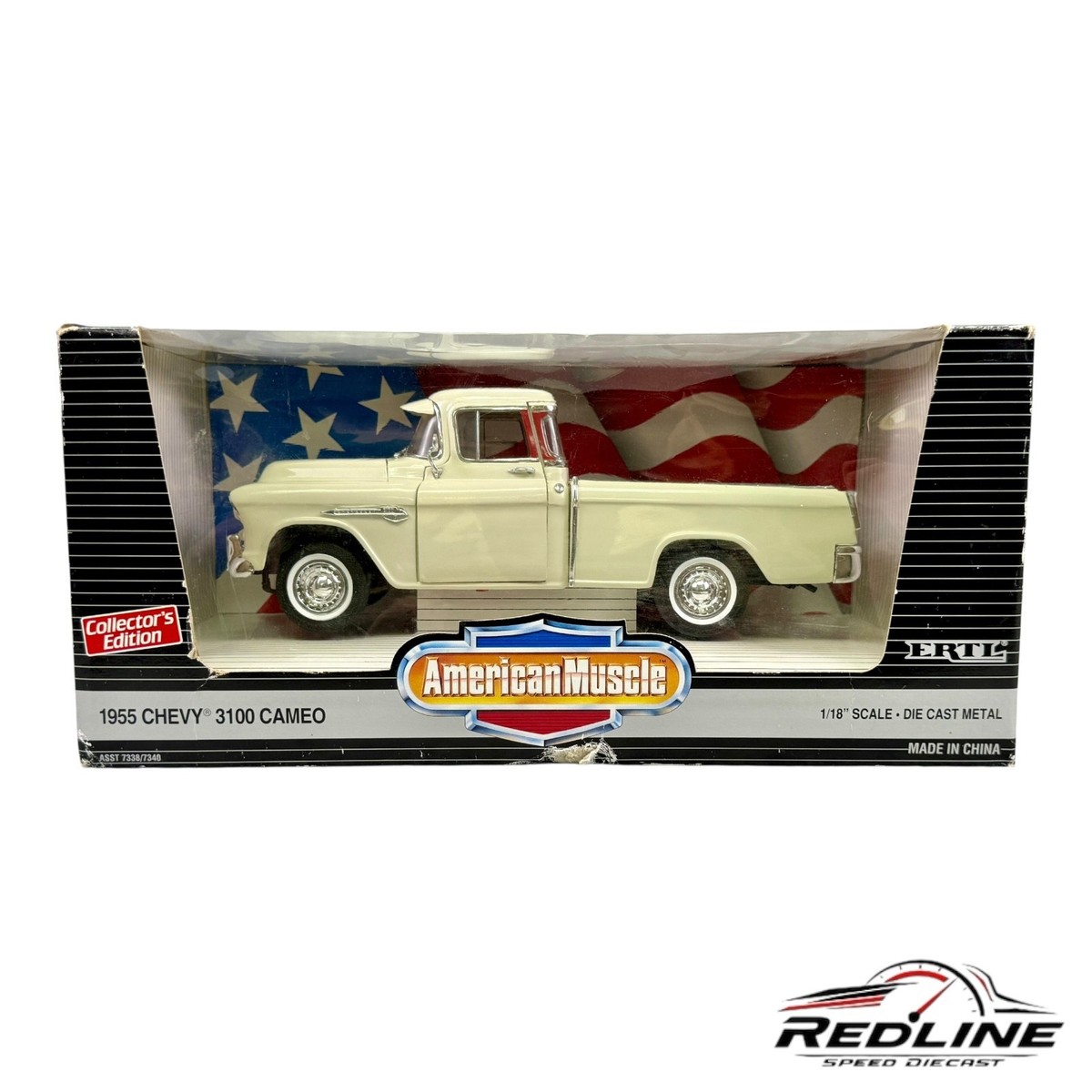🇺🇸🇺🇸 ERTL American Muscle Die Cast 1955 Chevy 3100 CAMEO 1:18