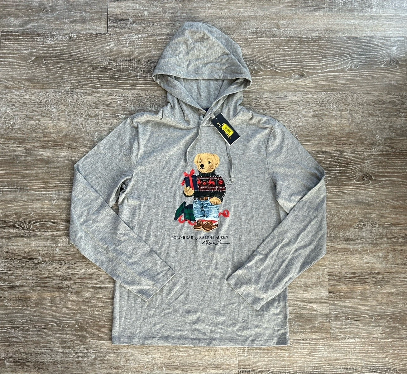 NEW Polo Ralph Lauren Jersey Hoodie T shirt Lightweight Christmas Polo Bear
Opens in a new window or