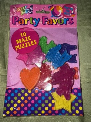 Vintage Lisa Frank Party Favor Pack of 10 Maze Puzzles New Sealed 90s 1990s #562