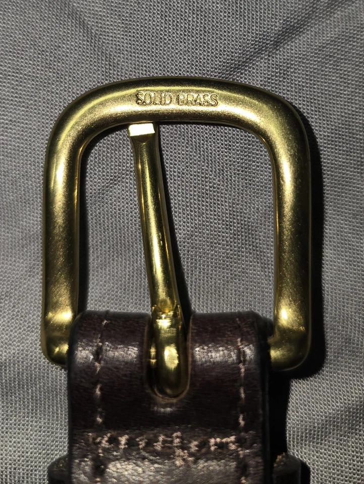 Пояс Vineyard Vines размер 26 узор розовый кит однотонная латунь кожа США - Изображение 4 из 4