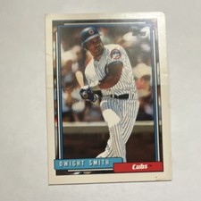 Topps 1992 Dwight Smith #168 Chicago Cubs MLB Base Set Baseball Trading Card
