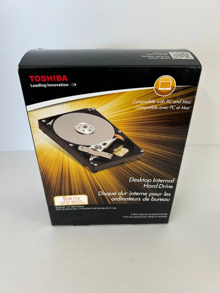 Toshiba Internal Hard Disk Drives 5 TB Storage Capacity for sale