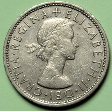 1966  ~ United Kingdom ~ Florin Two Shilling ~ KM#906 ~ KING GEORGE ~ COIN GB163