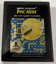 Pac-Man (Atari 2600, 1981) Video Game, Vintage Authentic retro - Cartridge Only