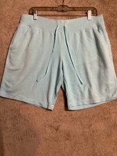 Danskin Now Women  s Light Blue Draw String Shorts Size Large