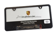Genuine Porsche License Plate Frame Black Stainless Steel Hardware Pna70200500 Genuine Porsche License Plate Frame Black Stainless Steel Hardware Pna70200500
