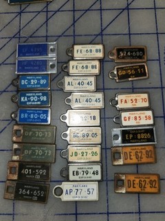 Maryland DAV Keychain License Plate Lot of 25