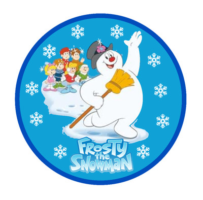 Christmas ''Frosty'' - 4'' Vinyl Decal Sticker Gift Decor Jar Tumbler Laptop 252