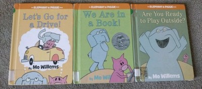 Elephant + Piggie Picture Books   Mo Williams Early Reader Lot of 3 Ex Lib HB 