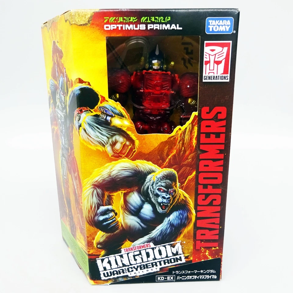 Transformers Kingdom Burning KD-EX Optimus Primal Action Figure Takara Tomy NEW - Image 2 of 4